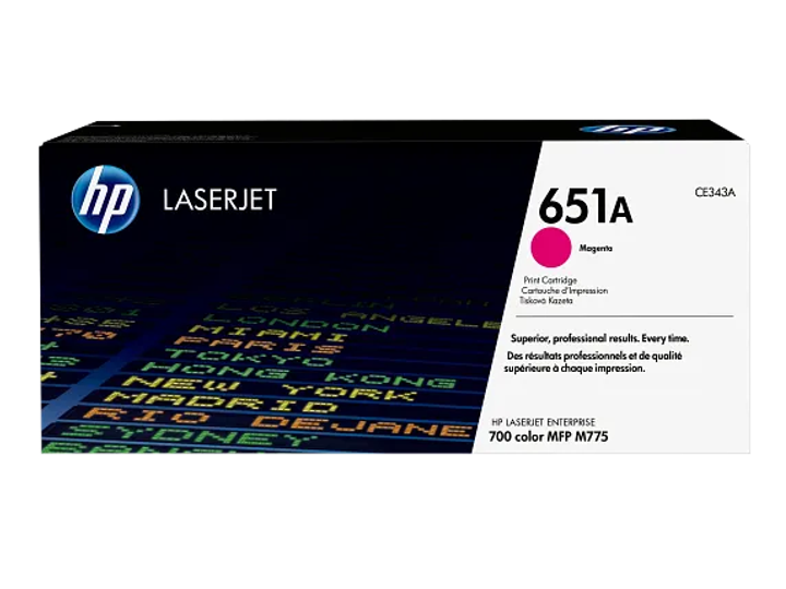 Original HP 651A CE343A magenta toner cartridge